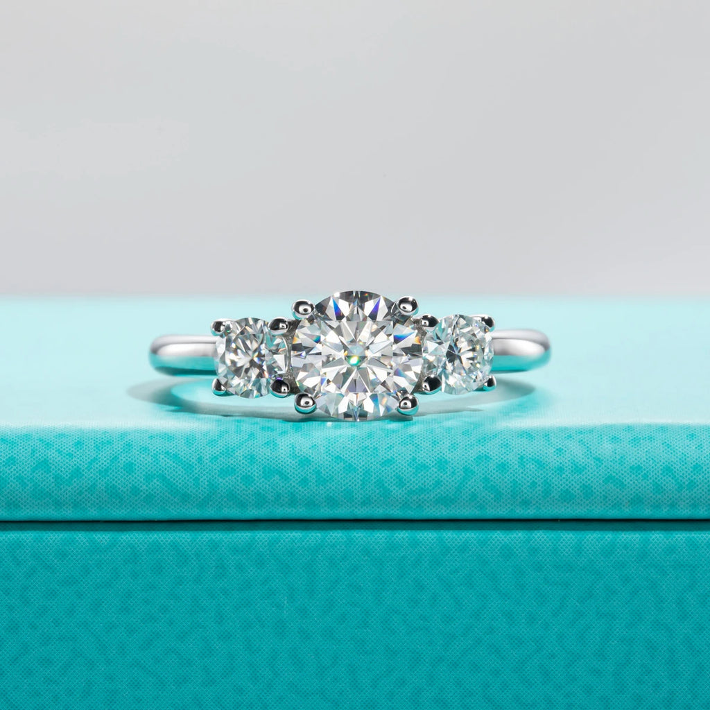 AnuJewel 1.6cttw D Color Moissanite Engagement Rings For Women 925 Sterling Silver Promise Wedding Rings Fine Jewelry Wholesale