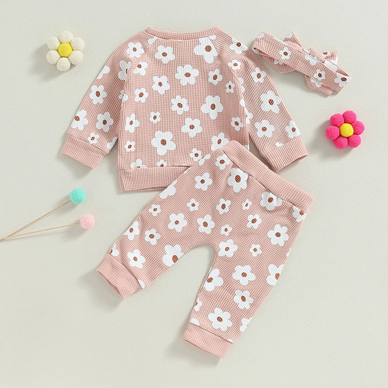 Lioraitiin Infant Baby Girl 2Pcs Fall Clothes Set