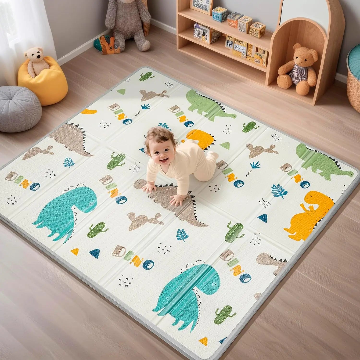 PIGLOG Foldable Foam Baby Play Mat