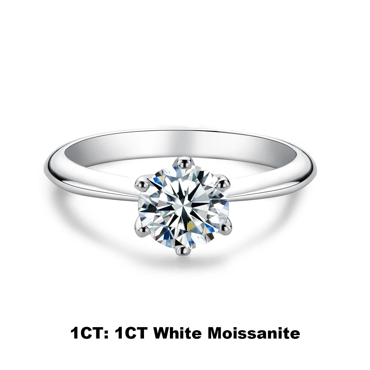 AnuJewel ForeverStone Solitaire Ring