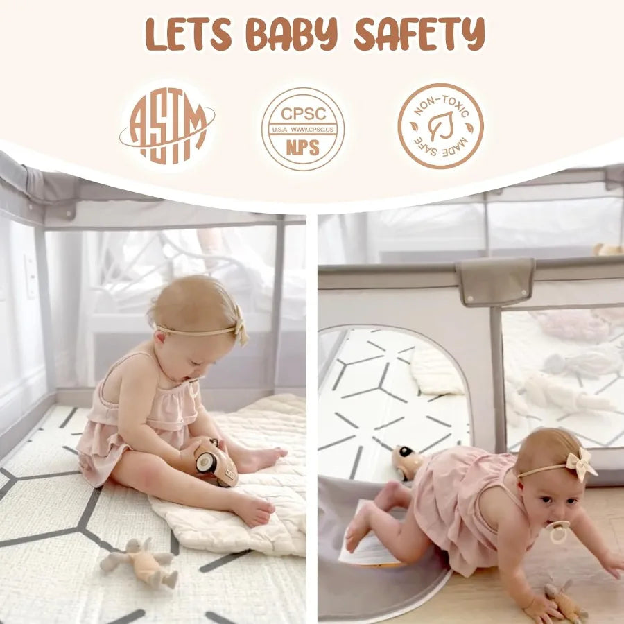 TinySteps Play Yard & Play Mat