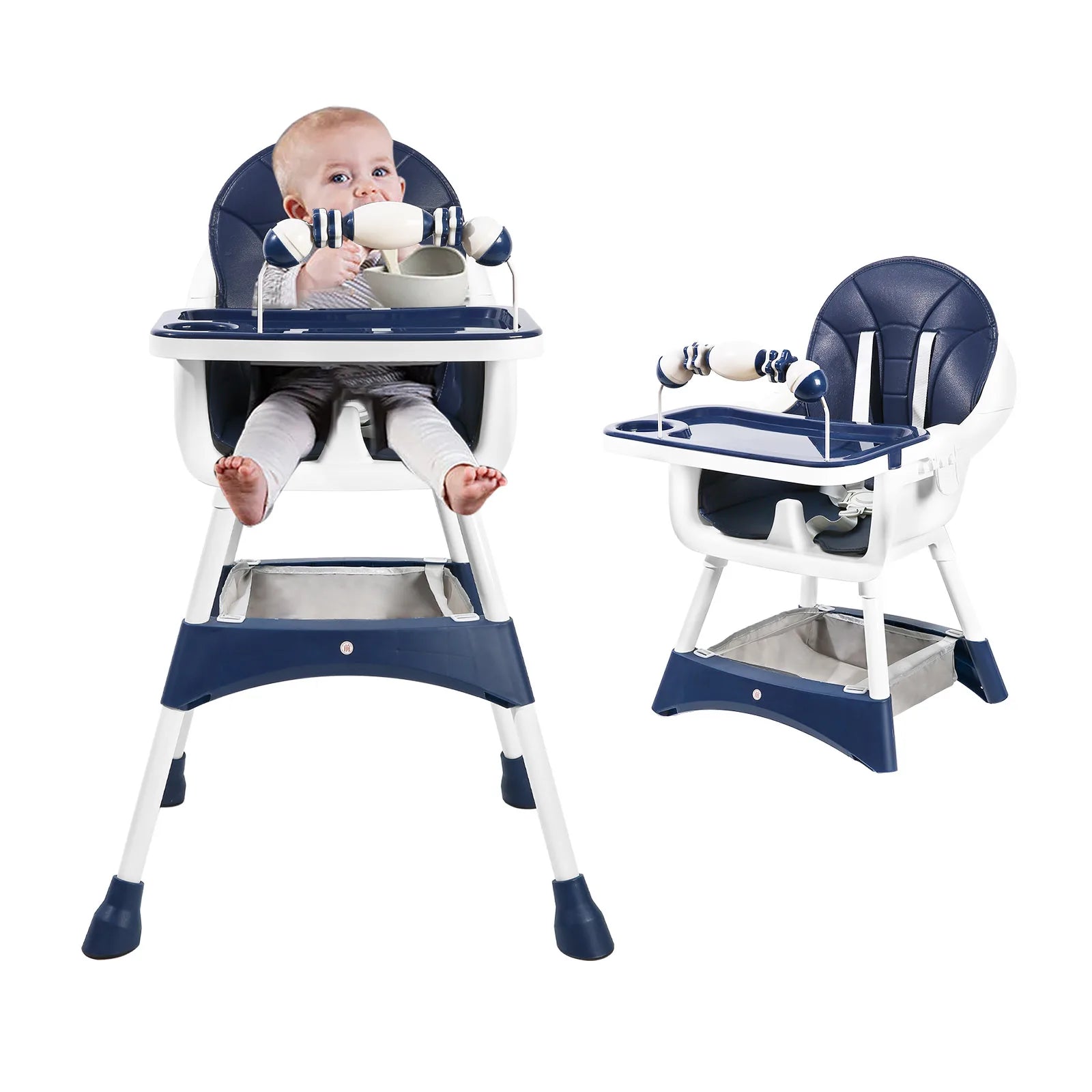 Convertible Seat with Double Tray & Toy Rack