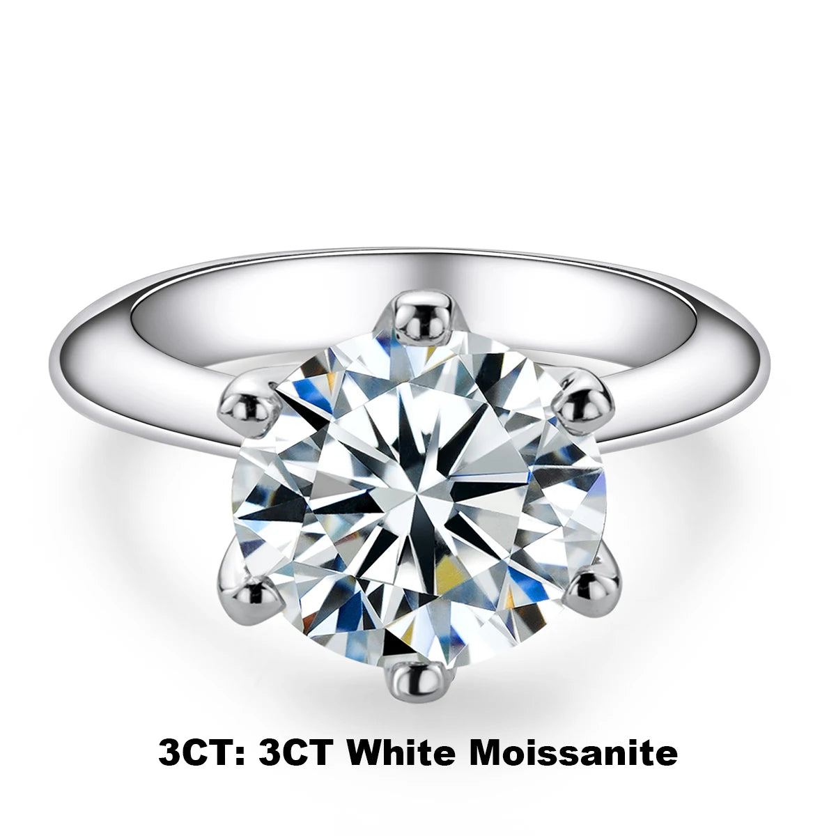 AnuJewel ForeverStone Solitaire Ring