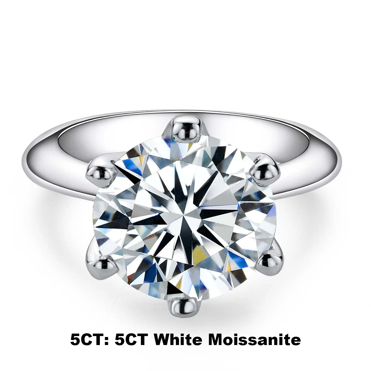AnuJewel ForeverStone Solitaire Ring