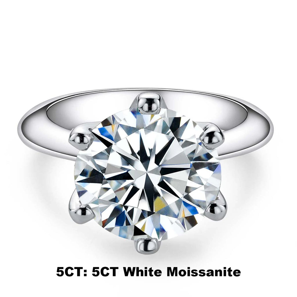 AnuJewel ForeverStone Solitaire Ring